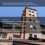 Arquitectura de la Caja del Seguro Obrero en Chile, conferencia de Alicia Campos, miércoles 26 julio 2023, 18:30 horas